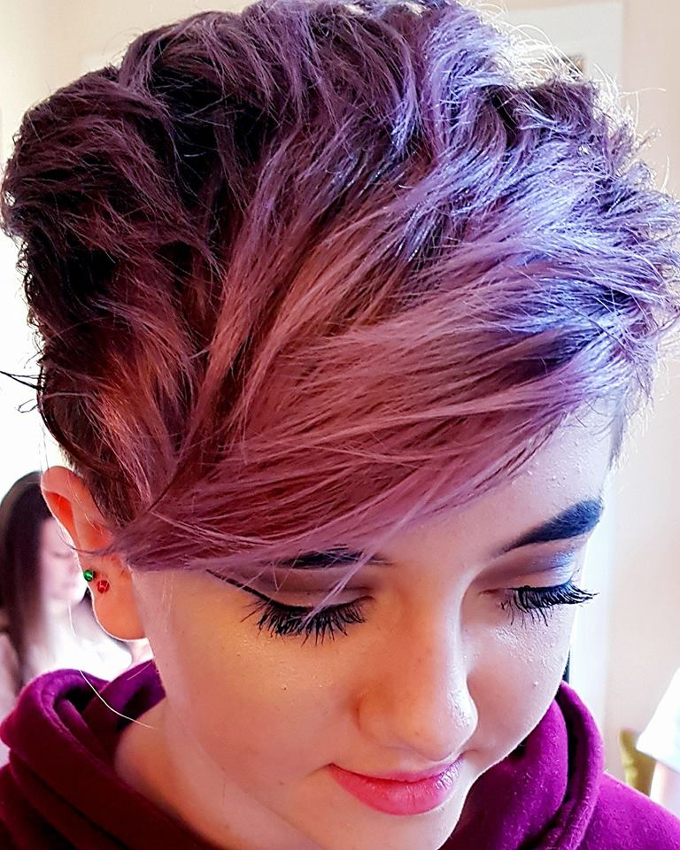 pastel pink short style